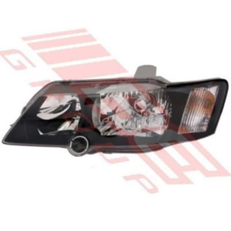 Holden Commodore Vy 2002- S/Ss/Sv8 Headlamp - Lefthand - Black - W/Clear Cnr Lamp Holden Commodore Vy 2002- S/Ss/Sv8 Headlamp - Lefthand - Black - W/Clear Cnr Lamp