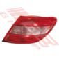Mercedes Benz W204 C Class 2006-09 Rear Lamp - Righthand - Red/Clear