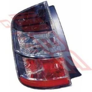 Toyota Prius - Nhw20 - 2003- Rear Lamp - Lefthand - Black Top