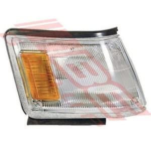 Toyota Corolla Ee80 1986-87 Corner Lamp - Righthand - Large - Black/Chrome Trim