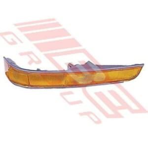 Toyota Hiace 1993- Import Front Lamp - Lefthand - Amber With Grey Trim