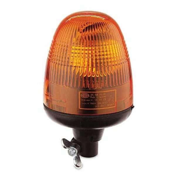 24V Amber Halogen Beacon Light - Hella Pole Mounted Warning Light 24V Amber Halogen Beacon Light - Hella Pole Mounted Warning Light