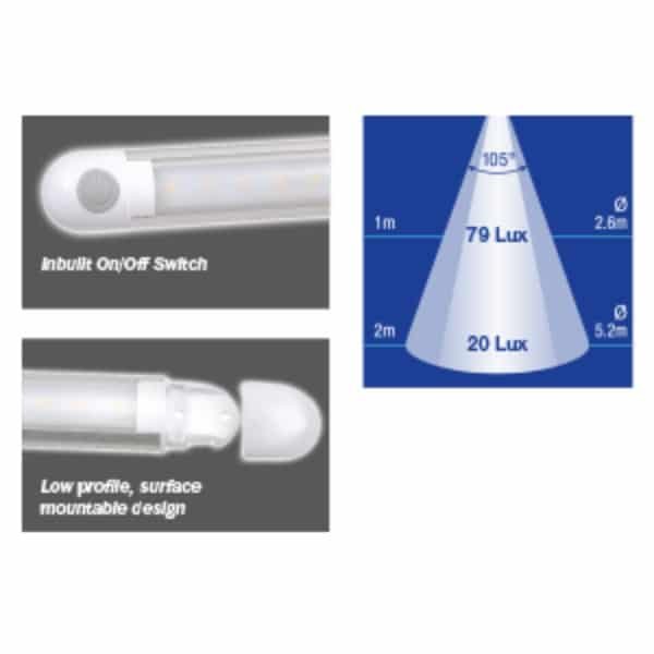 "Narva 12V LED 282mm Strip Lamp: Brighten Up Your Home!"