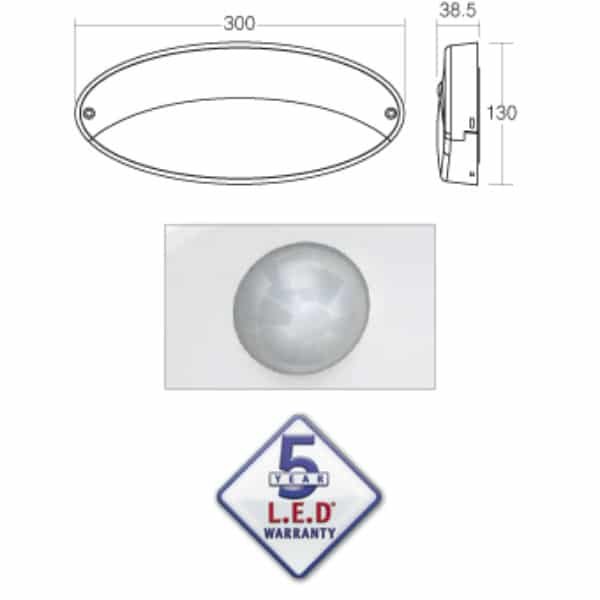 "Narva 87788 12V/24V LED Sensor External Awning Light - Brighten Your Outdoor Space!"
