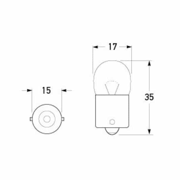 "Hella Bayonet Rear Position Marker & Clearance Lamp Globe Long Life - 1 Piece" "Hella Bayonet Rear Position Marker & Clearance Lamp Globe Long Life - 1 Piece"