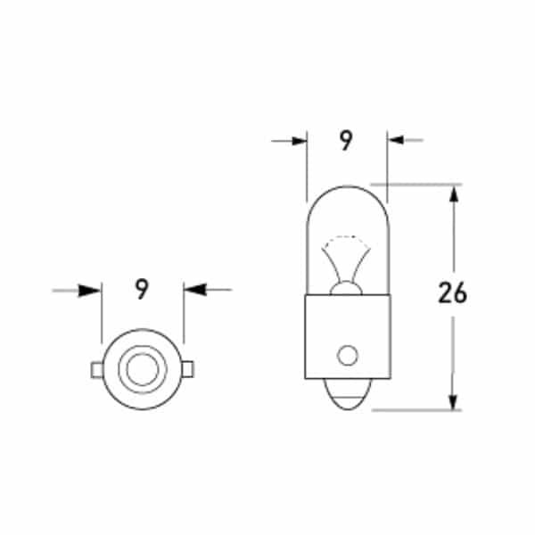"Hella 12V 2W Standard Bayonet Globe - 1 Piece | High Quality Lighting"