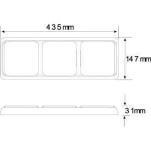 Led Autolamps 125Barrm Stop/Tail/Indicator Triple Combination Lamp