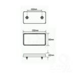Led Autolamps 151Bar Stop/Tail/Indicator & Reflector Combination Lamp
