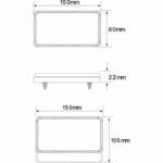 Led Autolamps 151Bar2 Stop/Tail/Indicator & Reflector Combination Lamp