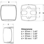 "Hella Sea Hawk-Xlr LED Spread Light - 9-33Vdc, Black"