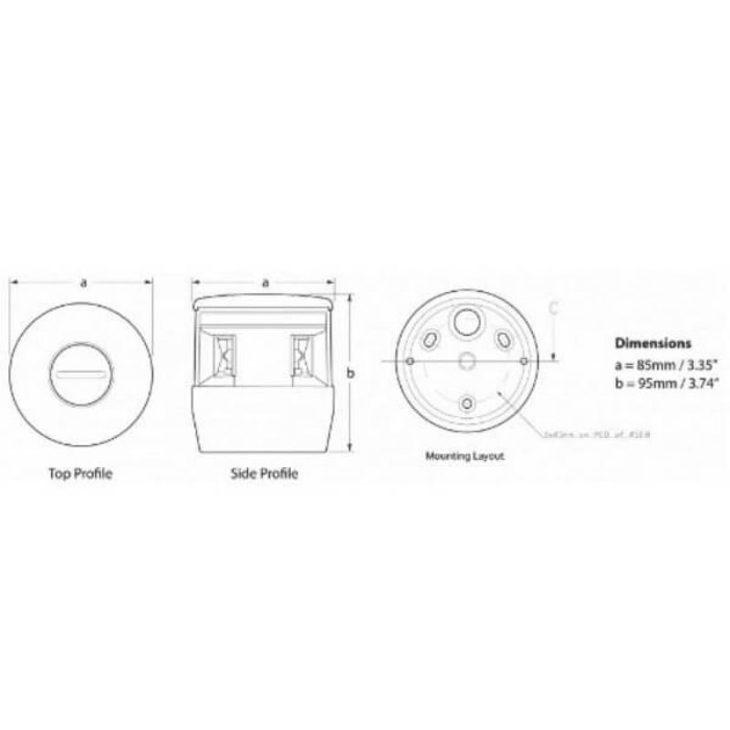 "Hella Naviled Trio Tri Colour Anchor Lamp 2Nm Black Housing 8-28V DC - Illuminate Your Boat!" "Hella Naviled Trio Tri Colour Anchor Lamp 2Nm Black Housing 8-28V DC - Illuminate Your Boat!"
