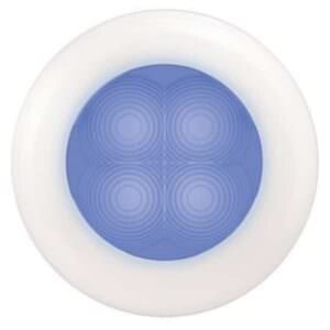 "Hella 12V LED Round Slimline Blue Wheel Rim Lights"