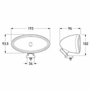 "Hella Comet 300 Spread Beam Driving Lamp: Brighten Your Drive with Maximum Visibility"