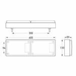 "Hella Jumbo-S LED Double Module Stop/Rear Position/Rear Direction Indicator Lamp - Bright & Reliable Lighting for Your Vehicle" "Hella Jumbo-S LED Double Module Stop/Rear Position/Rear Direction Indicator Lamp - Bright & Reliable Lighting for Your Vehicle"