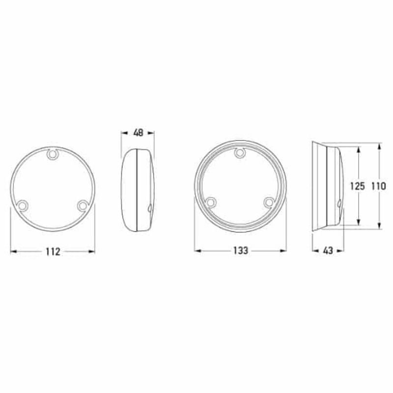 Hella LED Stop/Rear Position Lamp ? Chrome Base | Bright & Stylish Lighting Solution Hella LED Stop/Rear Position Lamp ? Chrome Base | Bright & Stylish Lighting Solution