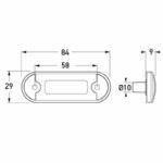 "Hella Duraled Flush Mount Rear Position/End Outline Lamp - Brighten Your Vehicle's Rear View!"