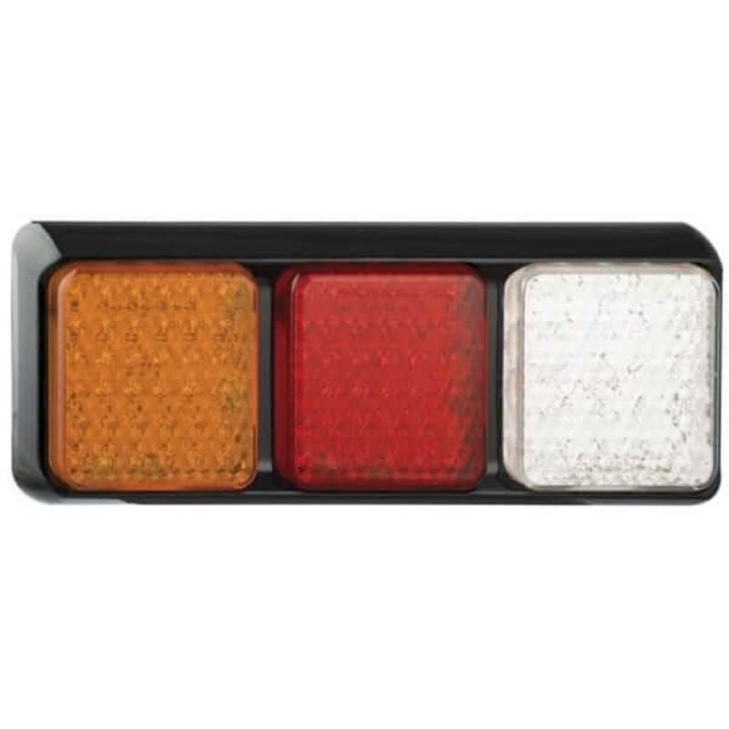 Led Autolamps 80Barw Stop/Tail/Indicator/Reverse Triple Combination Lamp - 12 Volt Or Multivolt Led Autolamps 80Barw Stop/Tail/Indicator/Reverse Triple Combination Lamp - 12 Volt Or Multivolt