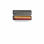 LED Autolamps 200BIRSTME2 Stop/Tail/Indicator/Reverse Combination Lamp - Black