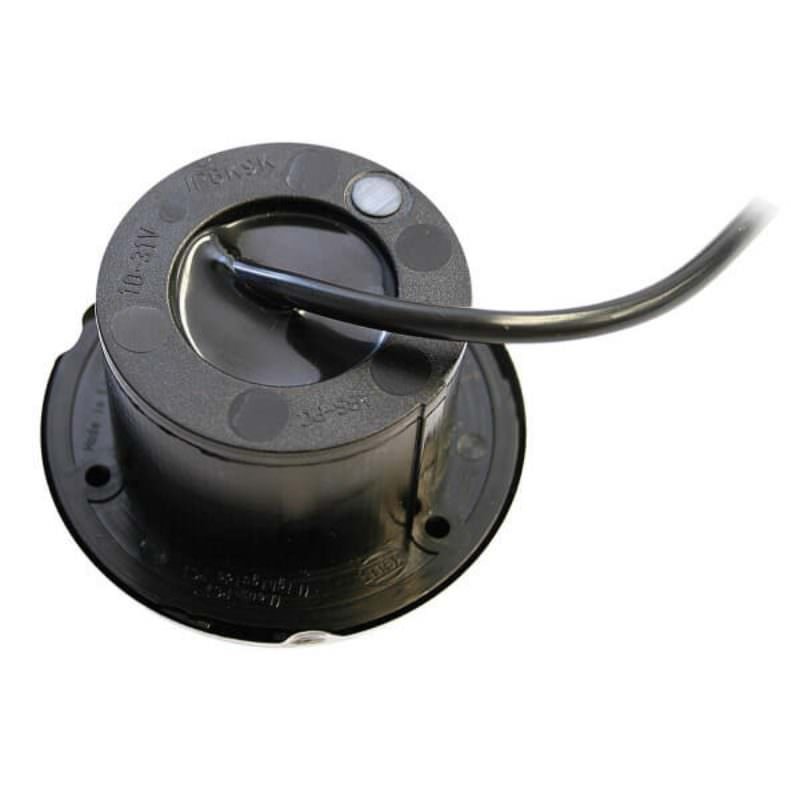 "Hella 2JA343980052 SpotLED Fix White/Red Stainless Steel Silver Rim"