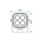 Blacktips 4 Led Work-light 60 Degree Flood Beam Blacktips 4 Led Work-light 60 Degree Flood Beam