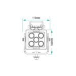 Blacktips 5 Led Worklight 25 Degree Narrow Beam