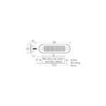 "Narva 90830 10-30V Red LED Rear End Outline Marker Lamp with 0.5M Cable"
