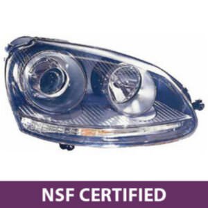 VW Golf MK5 2003 - 2009 GTI HID Electric Black Right Headlight