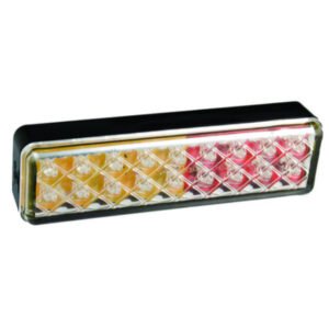 LED Autolamps 135ARM Multi Volt Stop/Tail/Indicator With 18 Square LEDs Twin Pack